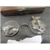 Image 2 : Metal Case with Eye Glass.- WWII Era Case with German Writing Mastern- Brille