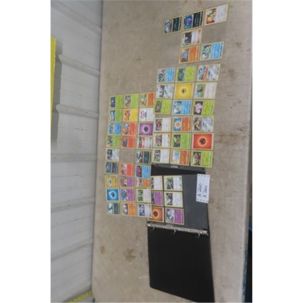 Lot of 60 Pokeman Cards in Binder