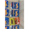 Image 2 : 13 Hot Wheels + 2 Matchbox Cars on Cards - 25 + Years Old - 10 Mystery Hot Wheels - All Taped