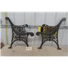 Image 1 : Pair of Heavy Duty Cast Iron Park Bench Ends