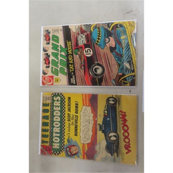 Teenage Hot Rodders + Grand Prix 12 Cent Comics