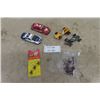 Image 1 : 4 SCX Slot Cars ; Chevrolet, Toyota, McLaren, Brm - Extra Brushes + Parts