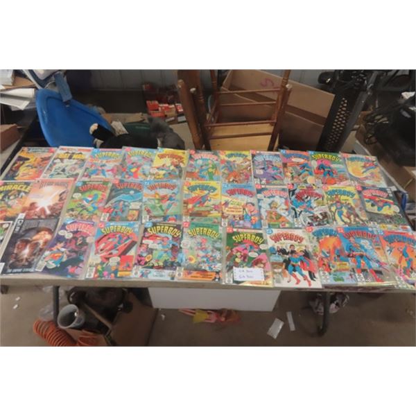 40 Assorted Comics; Superboy, ADventure, Mr. Miracle, Batman, Star Wars