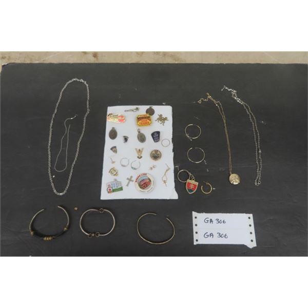 Lapel Pins, Charms, Bracelets, Earrings, Necklaces