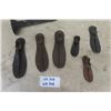 Image 5 : Assorted Cast Iron Cobbler Tools - 1 Stand + 6 Feet