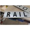 Image 4 : Railway Crossing 2 piece Aluminum Sign - Each Panel 68" Long 