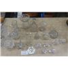 Image 6 : 20 pcs Crystal ; Vases, Candle Holders, Ashtrays, Baskets plus more 