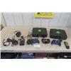 Image 1 : 2 XBox Game Consoles + Assorted Controllers