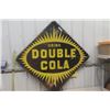 Image 1 : Vintage Double Cola Meal Embossed Sign 40" x 40" 