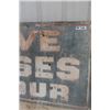Image 3 : Vintage Five Roses Flour Metal Sign - Faded 32" x 56" 