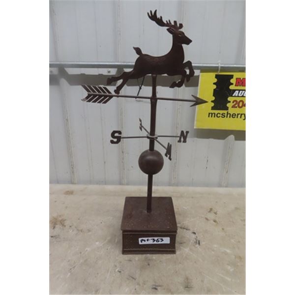 Modern Metal Windvane Display 25" Tall