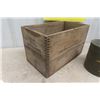 Image 2 : Wooden Dynamite Crate 10" X 11" x 18" + German Military ( i believe) Black Powder Tin - something ex