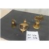 Image 1 : Brass Boor Knocker + 2 Brass Bells with Horse Handles