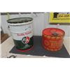 Image 1 : BA 5 Gal Motor Oil Pail + Metal Gas Can 2.5 Gal
