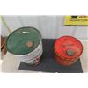 Image 2 : BA 5 Gal Motor Oil Pail + Metal Gas Can 2.5 Gal