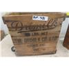 Image 2 : 2 Wooden Crates; 1) Apple, 1) Drimilk