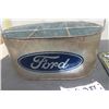 Image 4 : Modern Metal Ford Thermometer 4" x 12" + Tin Oil Bottle Carrier