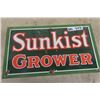 Image 1 : Vintage Sunkist Porcelain Sign 11" x 19" 