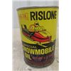 Image 2 : Rislone Snowmobile Oil Quart Can - Excellent Condition - 2 Pressed Pour Holes 