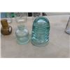 Image 5 : 4 Embossed Milk Bottles, 1/2 Pint Sealer, 3 Small Embossed Bottles, Insulator 