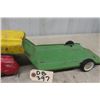 Image 3 : Pressed Metal Truck + Lowbed Trailer Combined Sz 5" x 6.5" x 25" 