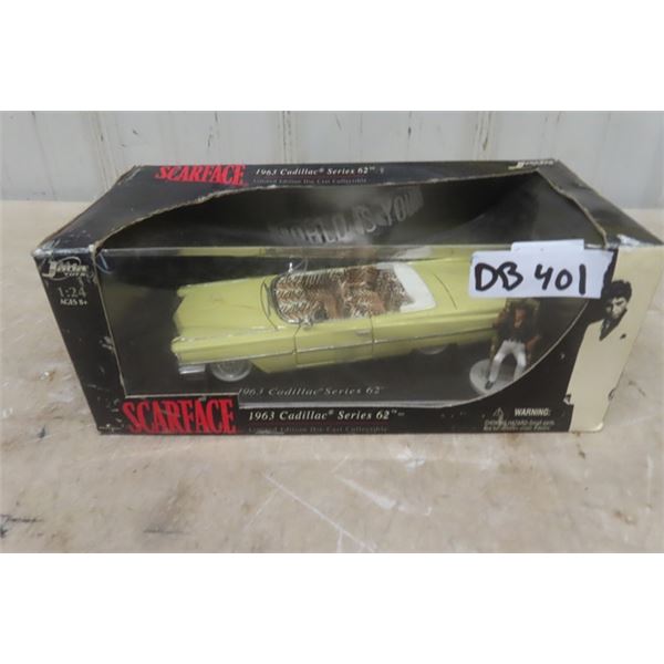 JADA 1:18 Scale Die Cast 1963 Scarface Cadillac