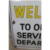 Image 3 : Polly Service Department Porcelain Sign 13" x 16" - Modern