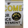 Image 4 : Polly Service Department Porcelain Sign 13" x 16" - Modern