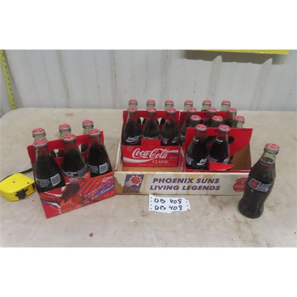 1993 Western Conference Champion Phoenix Suns 24 Full Coca-Cola + (4) 6 Pack Carriers