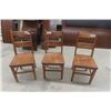 Image 2 : 3 Solid Wood Oak? Chairs 