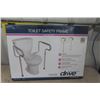 Image 2 : Drive Raised Toilet Seat with Arms, Drive Toilet Safety Frame - Both New in Box