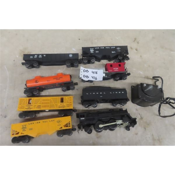 8 pc Lionel Train Set with Transformer