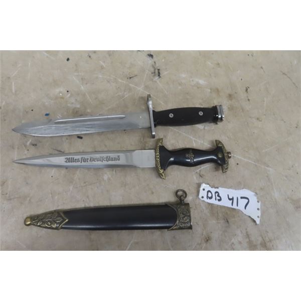 Modern Military Dagger 14" Long + Modern Military Bayonet 14" Long