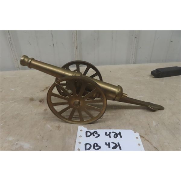 Brass Canon Display 12" Long