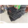 Image 2 : Black Plastic Shelving - 15 Shelves and 48 Upright Tubes, Shelves Measure 36'' x 24'' , Tubes are 18