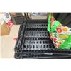 Image 4 : Black Plastic Shelving - 15 Shelves and 48 Upright Tubes, Shelves Measure 36'' x 24'' , Tubes are 18