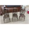 Image 1 : 3 Strung Back Dining Chairs