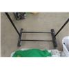 Image 3 : 4 Tier White Plastic Shelf - 11 Uprights 32''x14'' , Rolling Clothes Cart 