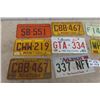Image 4 : 9 License Plates; 1976 Motorcycle MB, 63 Saskatchewan plus others