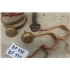 Image 3 : Cast + Wood Pulley, Brass Ornate Door Knobs, Large Barn Door Pull Handle, Hook