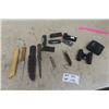 Image 1 : 2 Butcher Knives, 2 Hanging Fish Scales, Tasco 8x21 BInoculars, 5 Utility Knife/Tools