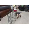 Image 5 : Metal Folding Shelf, CD Rack, Wood Stool with Upholstered Top