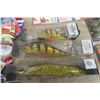 Image 4 : 3 Large Lures 7.5" Polish Perch + Pile, Lures, Spinners, Hooks, Jigs, Line, Floaters + Weights