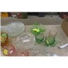 Image 5 : Huge Assortment of Glassware - Green Depression, Cherry Blossom, Fairfax, Plus More 