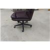 Image 4 : Executive Leather Swivel Office Chair - Burgundy 