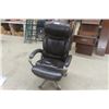 Image 1 : Executive Leather Swivel Office Chair -Dark Brown 
