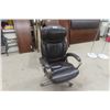 Image 2 : Executive Leather Swivel Office Chair -Dark Brown 