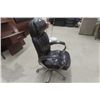 Image 3 : Executive Leather Swivel Office Chair -Dark Brown 