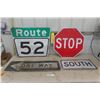 Image 1 : 4 Assorted Street and Highway Signs 