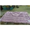 Image 1 : Purple Comforter-Very Puffy, Disco Blanket 63'' x 72'' 